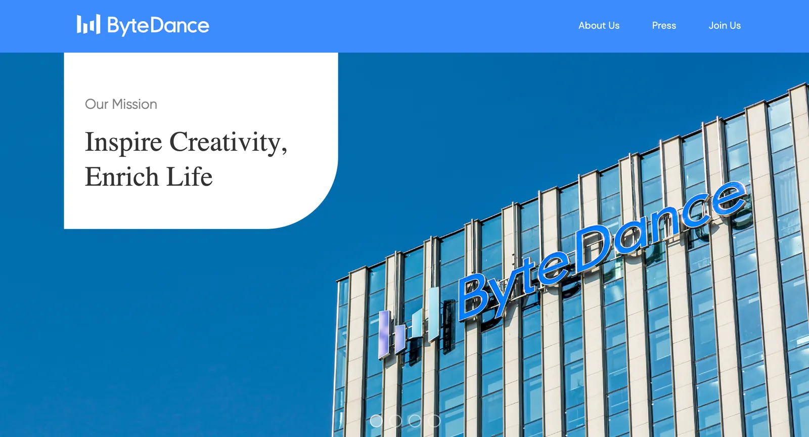ByteDance website