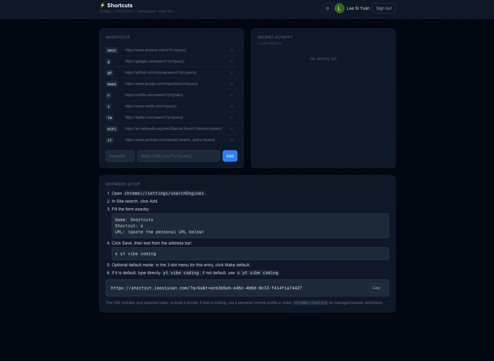 Shortcuts — URL shortener with async analytics updates